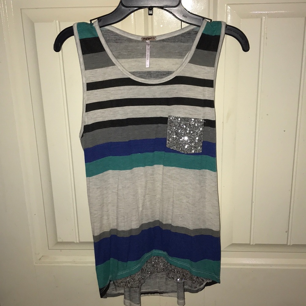 Poof Girl Sleeveless Sequin Shirt